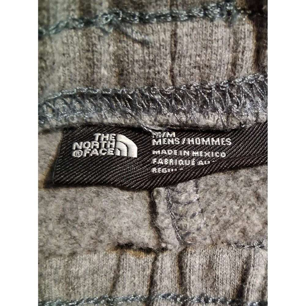 The North Face - Gray Men's Fleece Jogger Pants Drawstrings Pockets - Medium